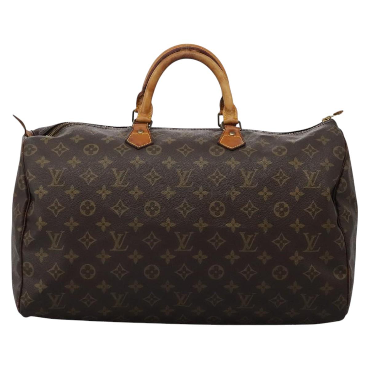 LOUIS VUITTON Monogram Speedy 40 Hand Bag M41522 LV Auth ar13487