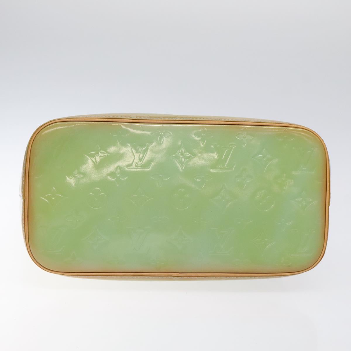 LOUIS VUITTON Monogram Vernis Houston Hand Bag Baby Blue M91005 LV Auth ar13496