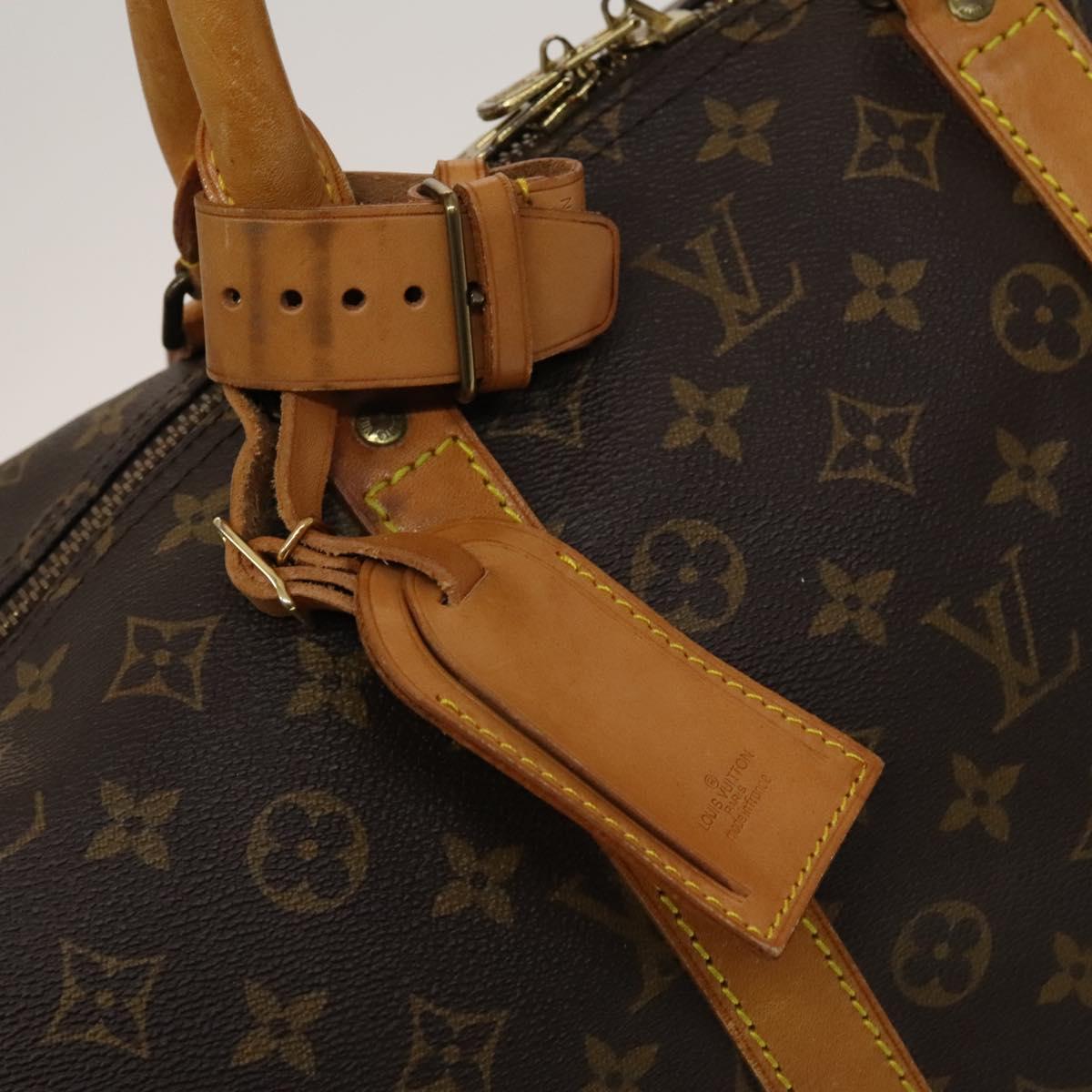 LOUIS VUITTON Monogram Keepall 55 Boston Bag M41424 LV Auth ar13527
