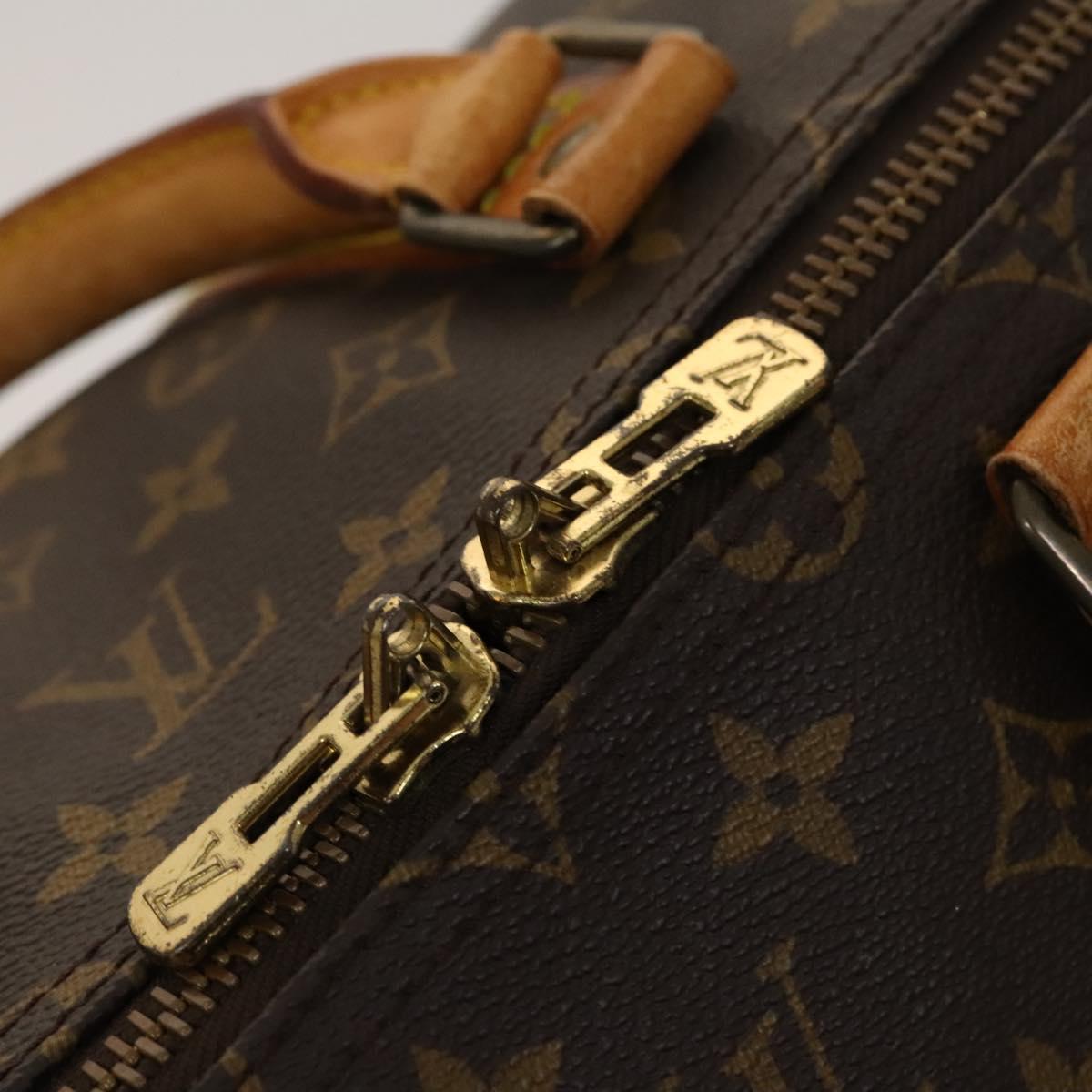 LOUIS VUITTON Monogram Keepall 55 Boston Bag M41424 LV Auth ar13527