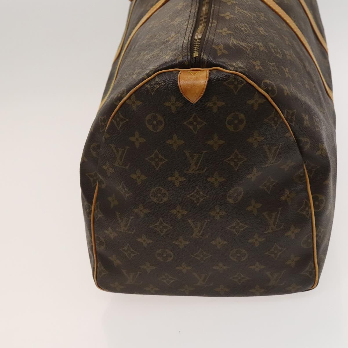 LOUIS VUITTON Monogram Keepall 55 Boston Bag M41424 LV Auth ar13527