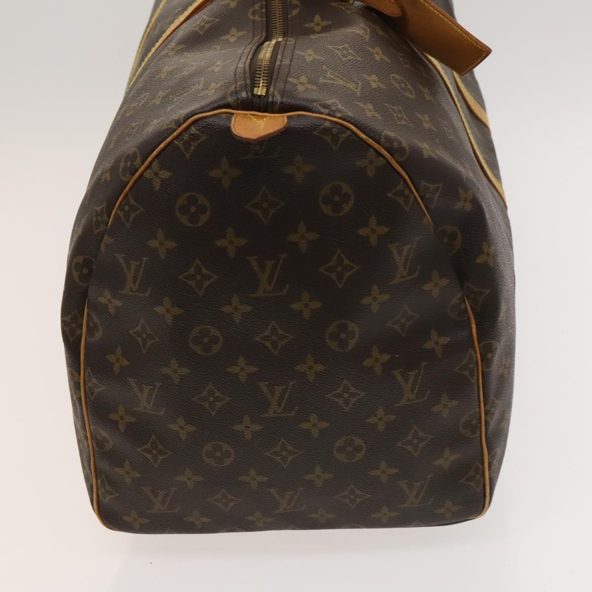 LOUIS VUITTON Monogram Keepall 55 Boston Bag M41424 LV Auth ar13527