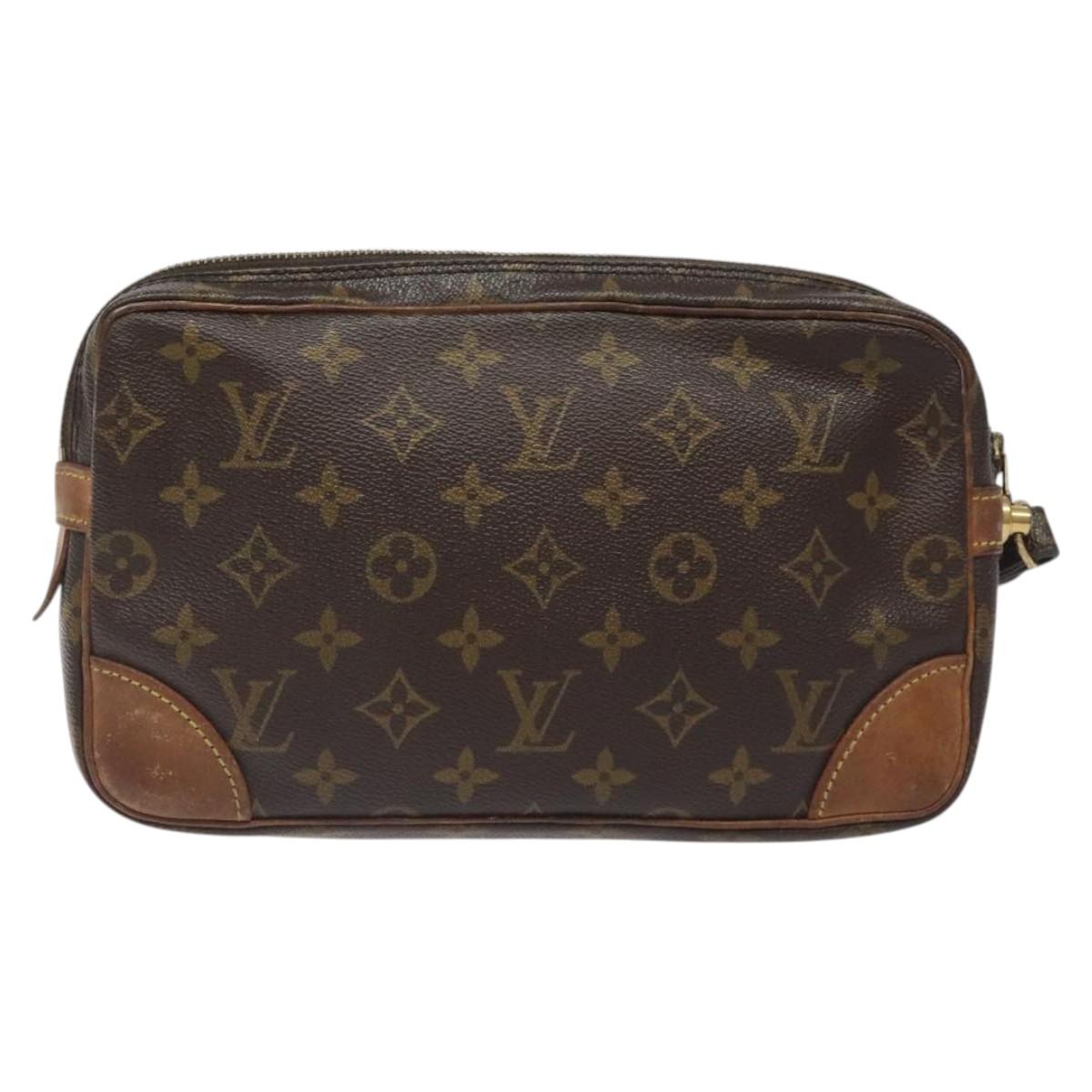 LOUIS VUITTON Monogram Marly Dragonne GM Clutch Bag M51825 LV Auth ar13530