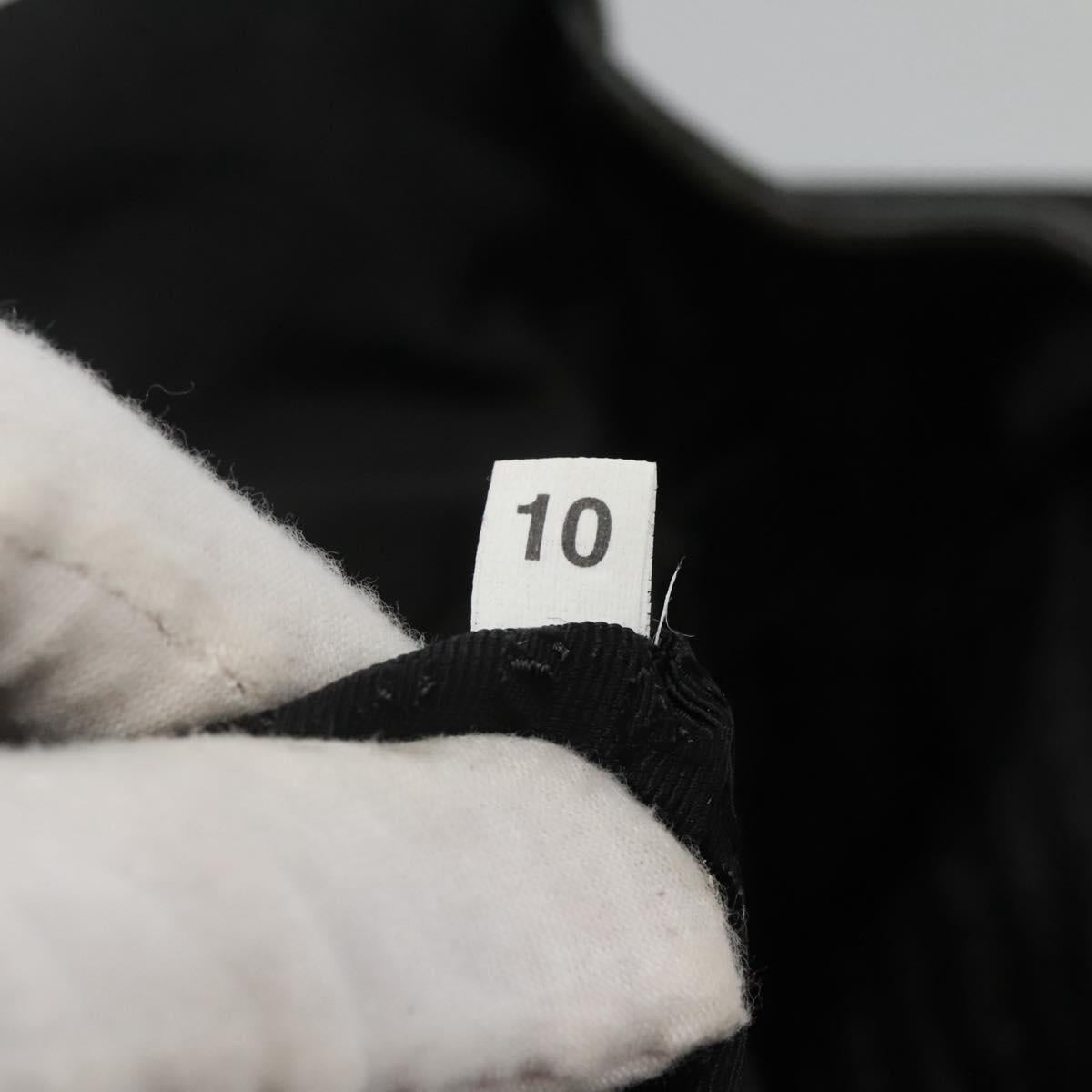 PRADA Shoulder Bag Nylon Black Silver Auth ar13535