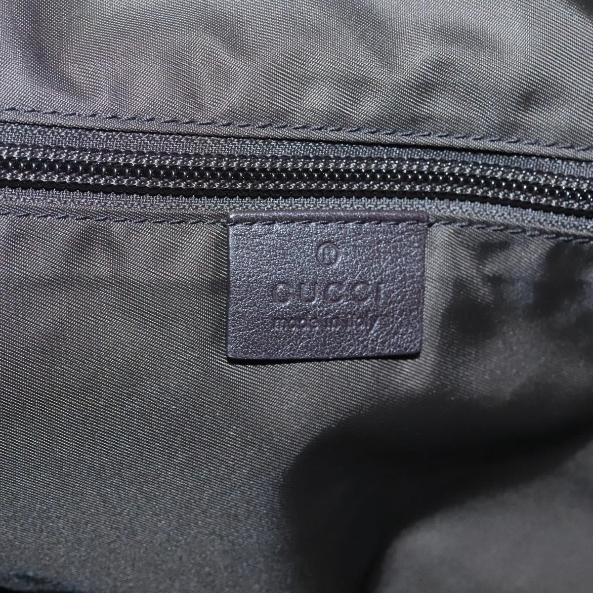 GUCCI GG Canvas Tote Bag Beige Silver 283416 Auth ar13566
