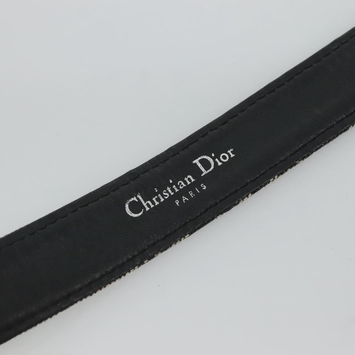 Christian Dior Trotter Canvas Belt 28"" Navy Auth ar13581