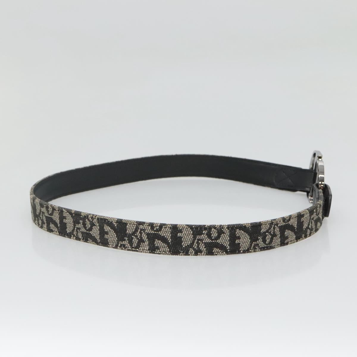 Christian Dior Trotter Canvas Belt 28"" Navy Auth ar13581