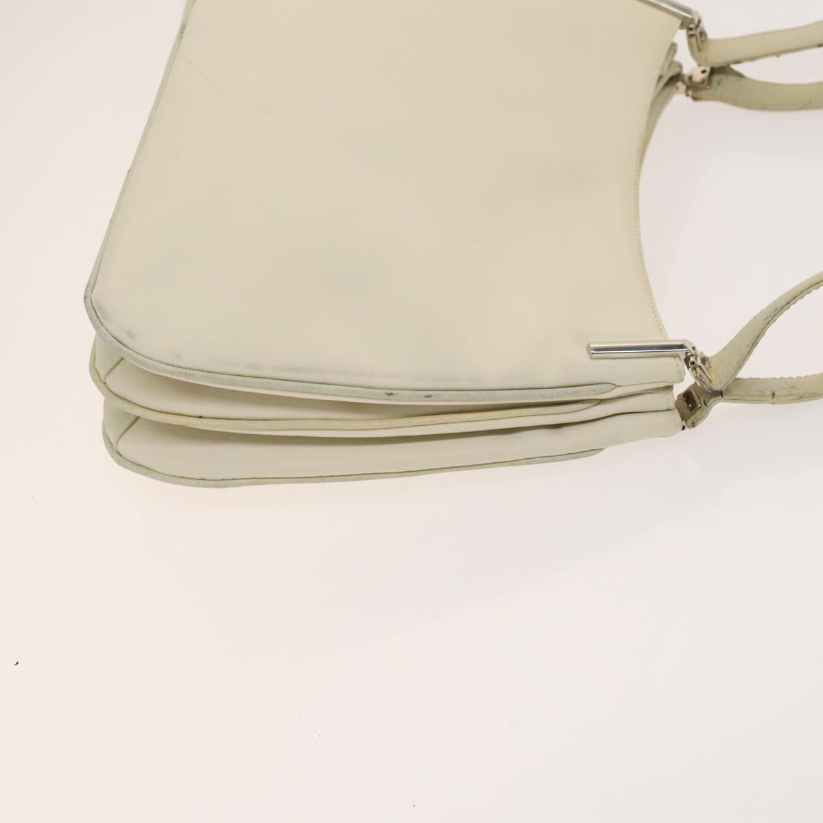 Gianni Versace Cartier Bag Nylon Leather 2Set Bordeaux Beige Auth ar13582