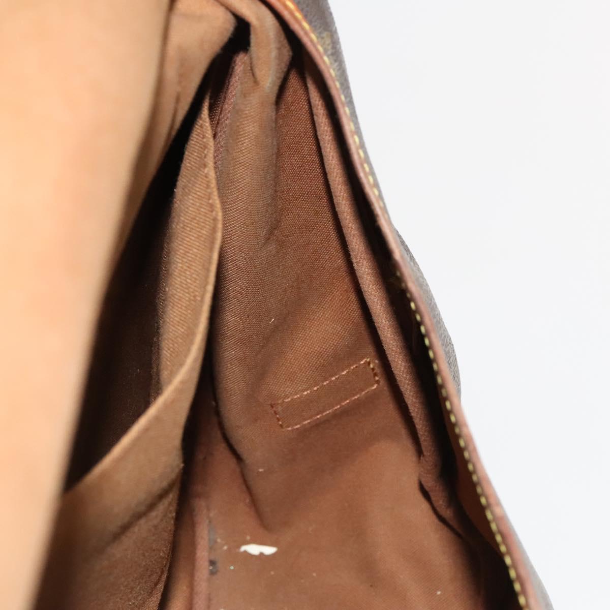 LOUIS VUITTON Monogram Saumur 35 Shoulder Bag M42254 LV Auth ar13595