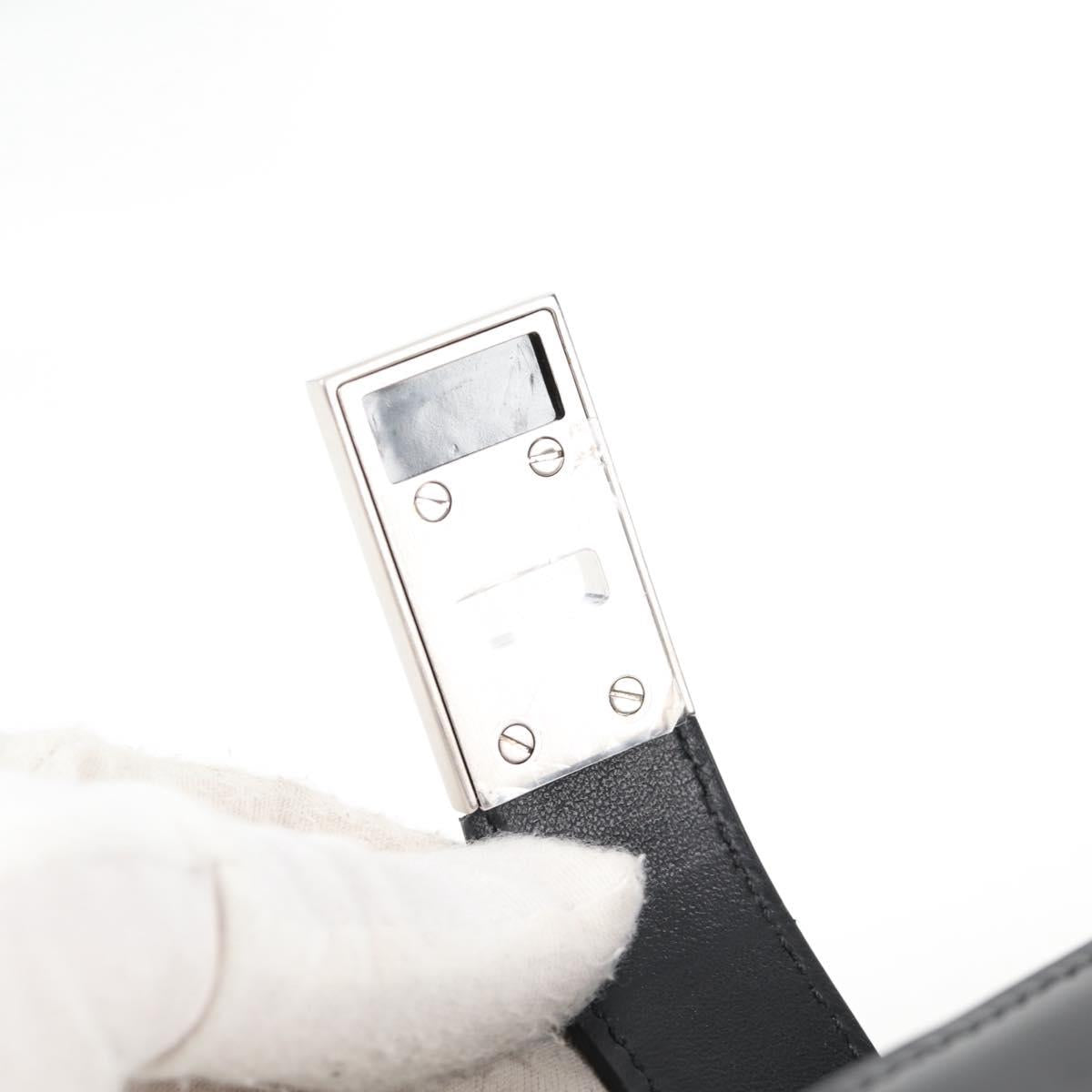 Salvatore Ferragamo Gancini Shoulder Bag Patent leather Black Auth ar13607A