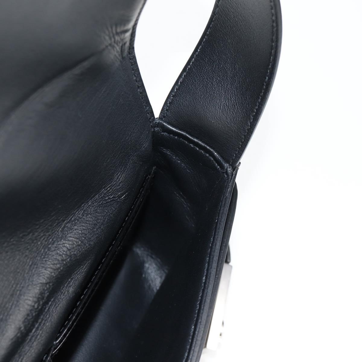 Salvatore Ferragamo Gancini Shoulder Bag Patent leather Black Auth ar13607A