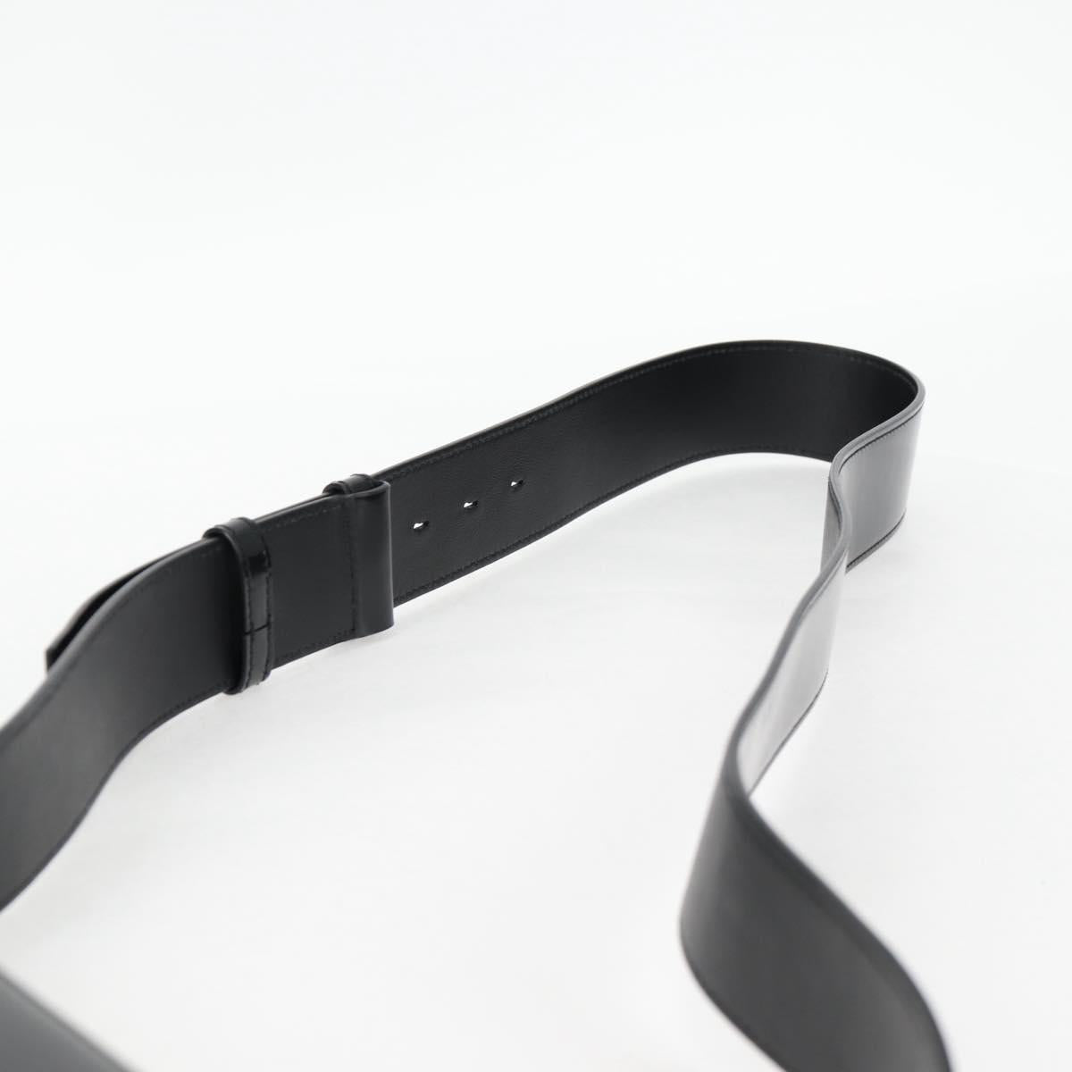 Salvatore Ferragamo Gancini Shoulder Bag Patent leather Black Auth ar13607A