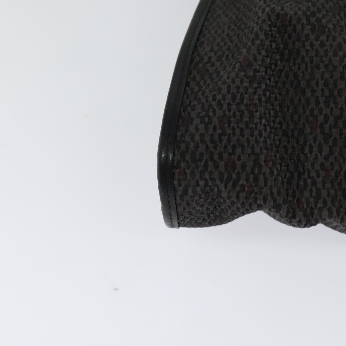 SAINT LAURENT Clutch Bag PVC Canvas Black Auth ar13616