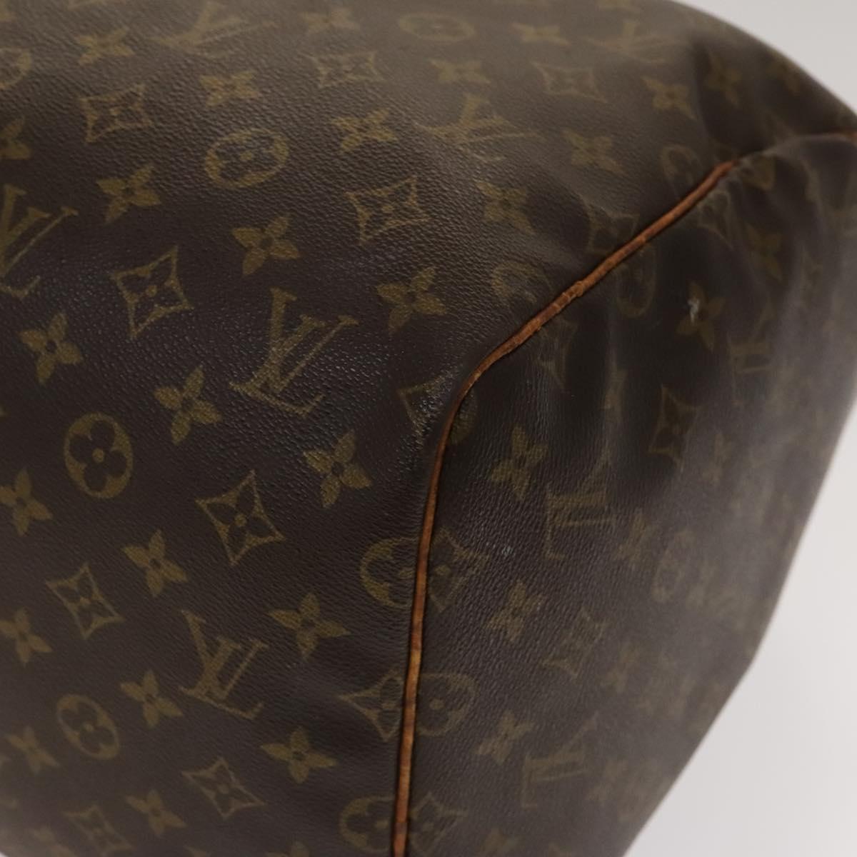 LOUIS VUITTON Monogram Keepall 55 Boston Bag M41424 LV Auth ar13669