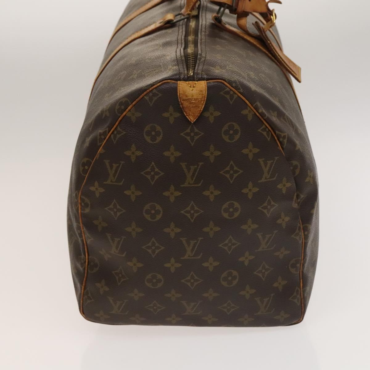 LOUIS VUITTON Monogram Keepall 55 Boston Bag M41424 LV Auth ar13669