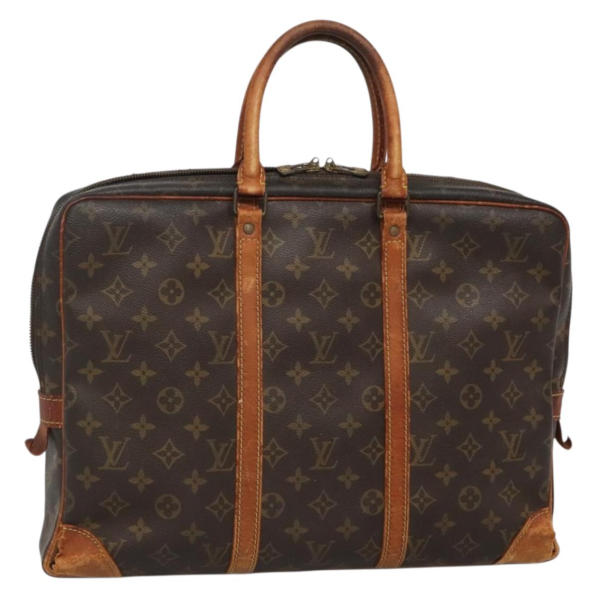 LOUIS VUITTON Monogram Porte Documents Voyage Business Bag M52005 Auth ar13687
