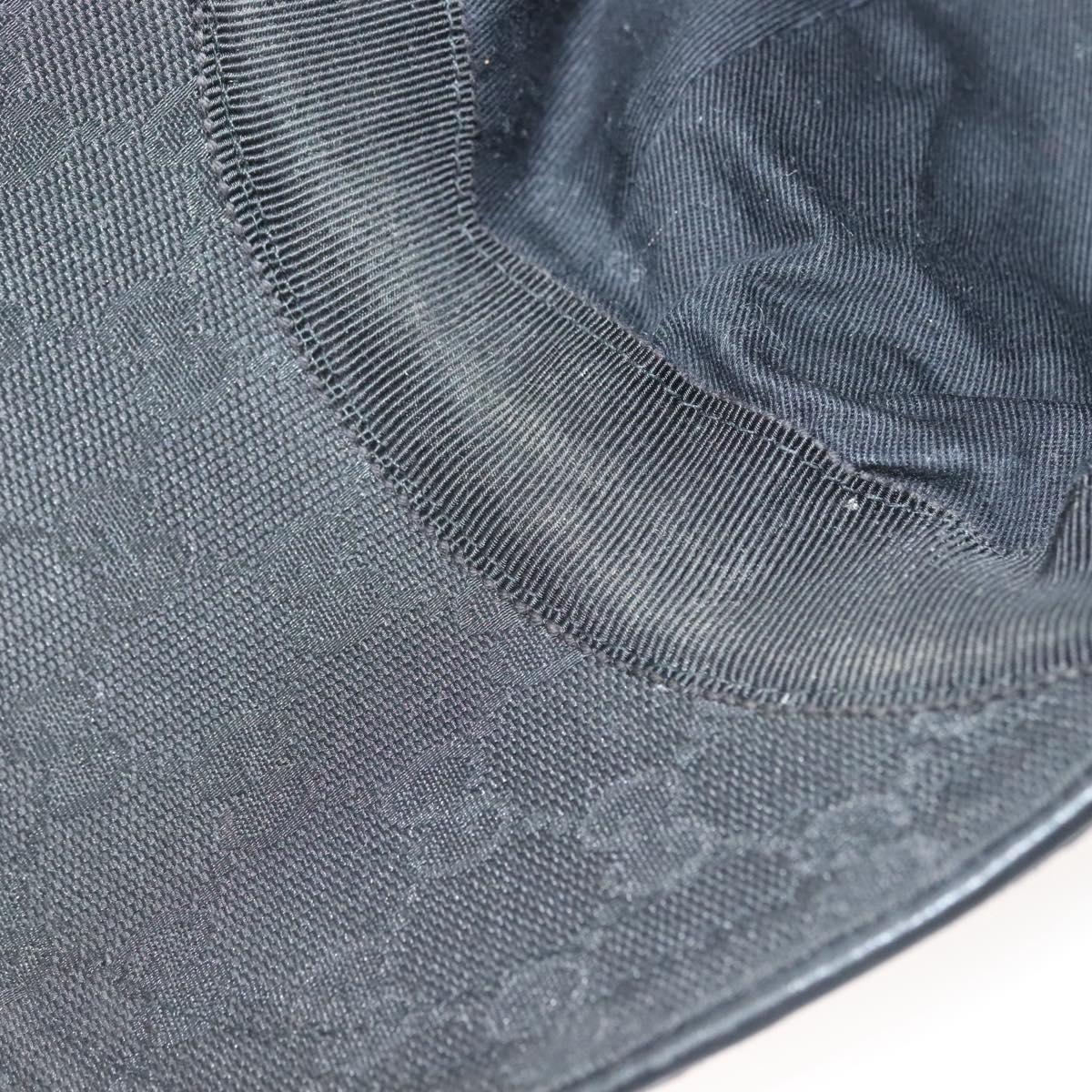 GUCCI GG Canvas Web Sherry Line Cap L Black Red Green 200035 Auth ar13699