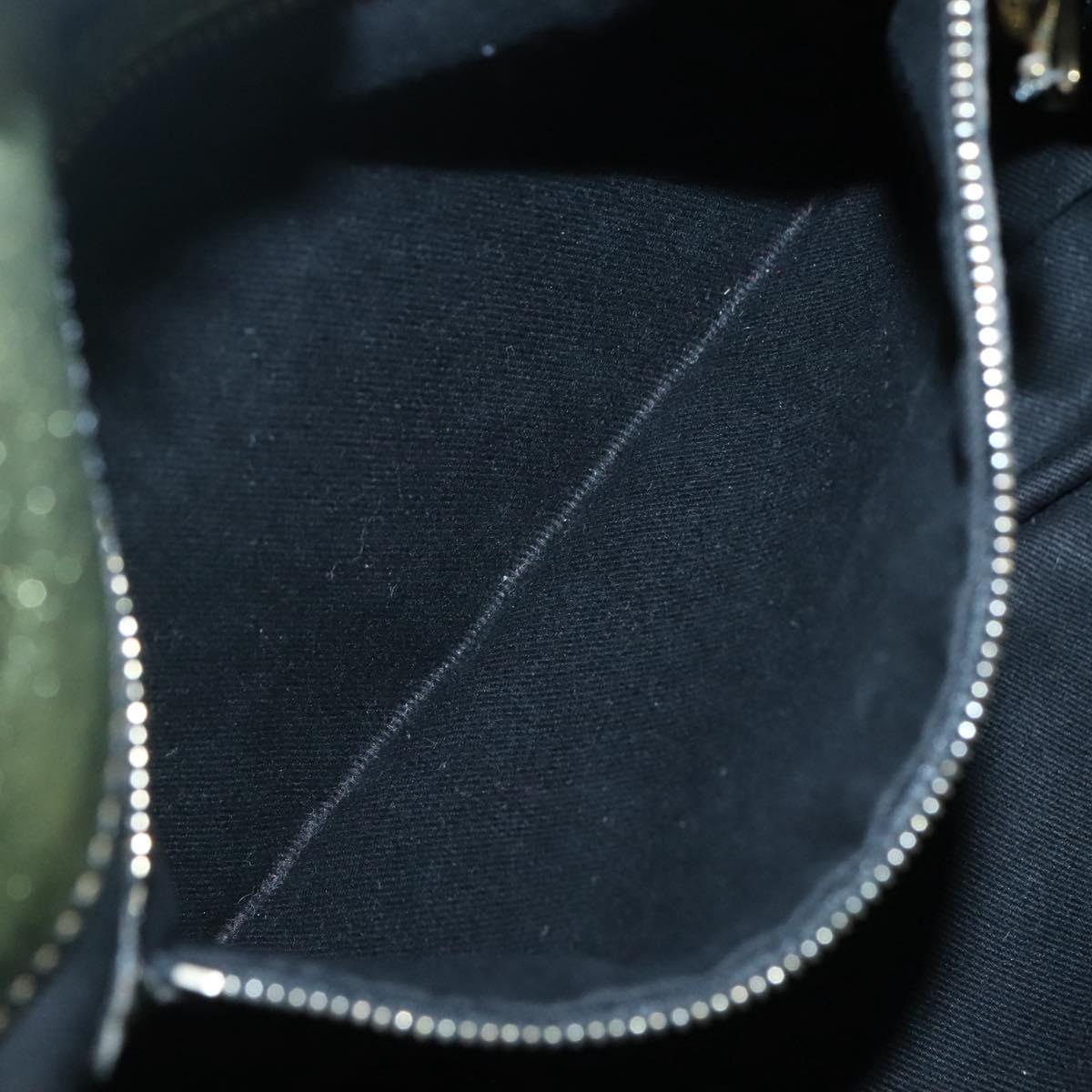 VALENTINO Hand Bag Leather LIme Green Gold Auth ar13709