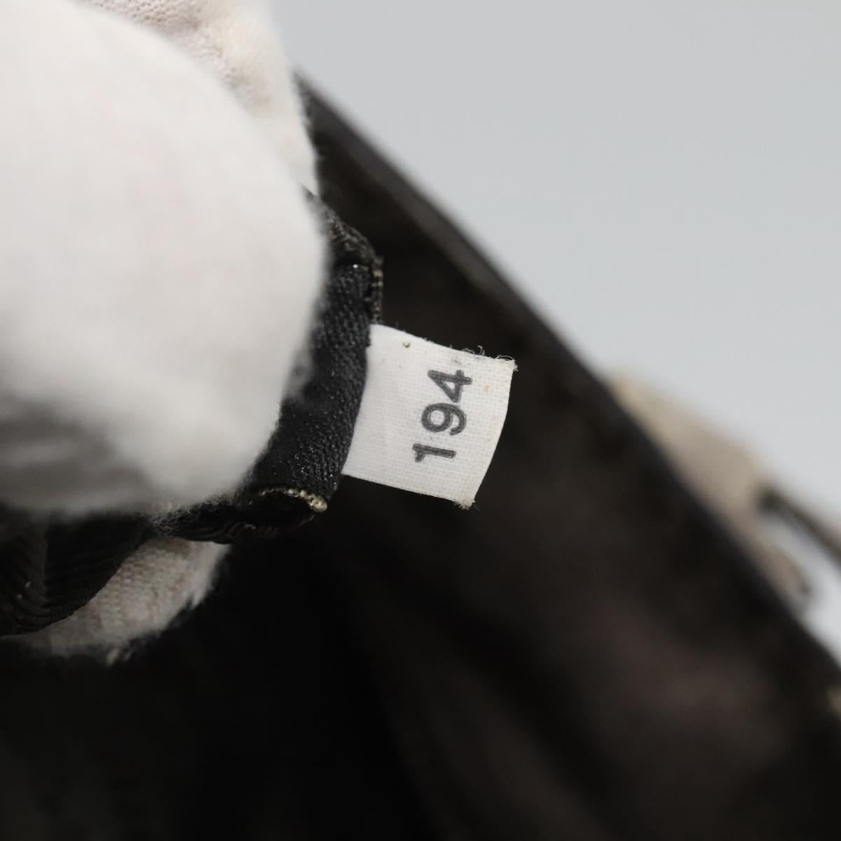 PRADA Hand Bag Leather 2way Gray Silver Auth ar13717