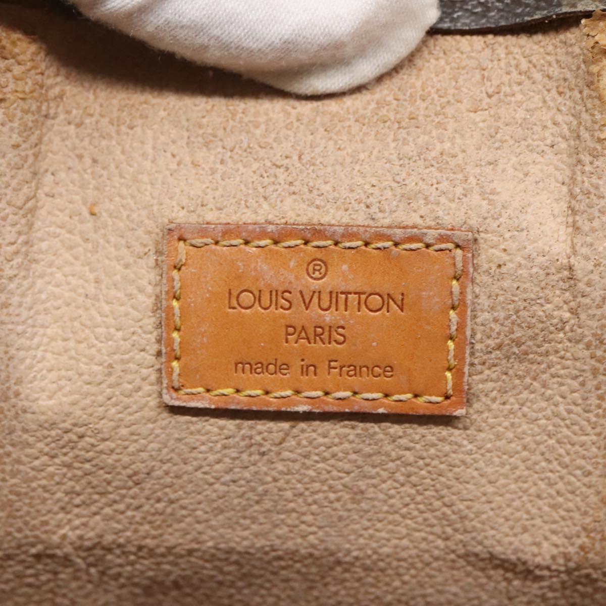 LOUIS VUITTON Monogram Sac Plat Hand Bag M51140 LV Auth ar13723