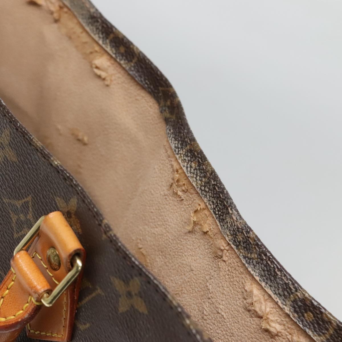 LOUIS VUITTON Monogram Sac Plat Hand Bag M51140 LV Auth ar13724