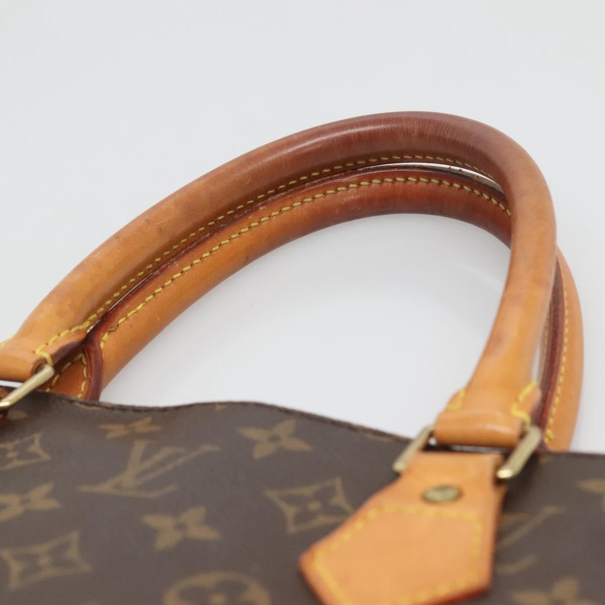 LOUIS VUITTON Monogram Sac Plat Hand Bag M51140 LV Auth ar13724