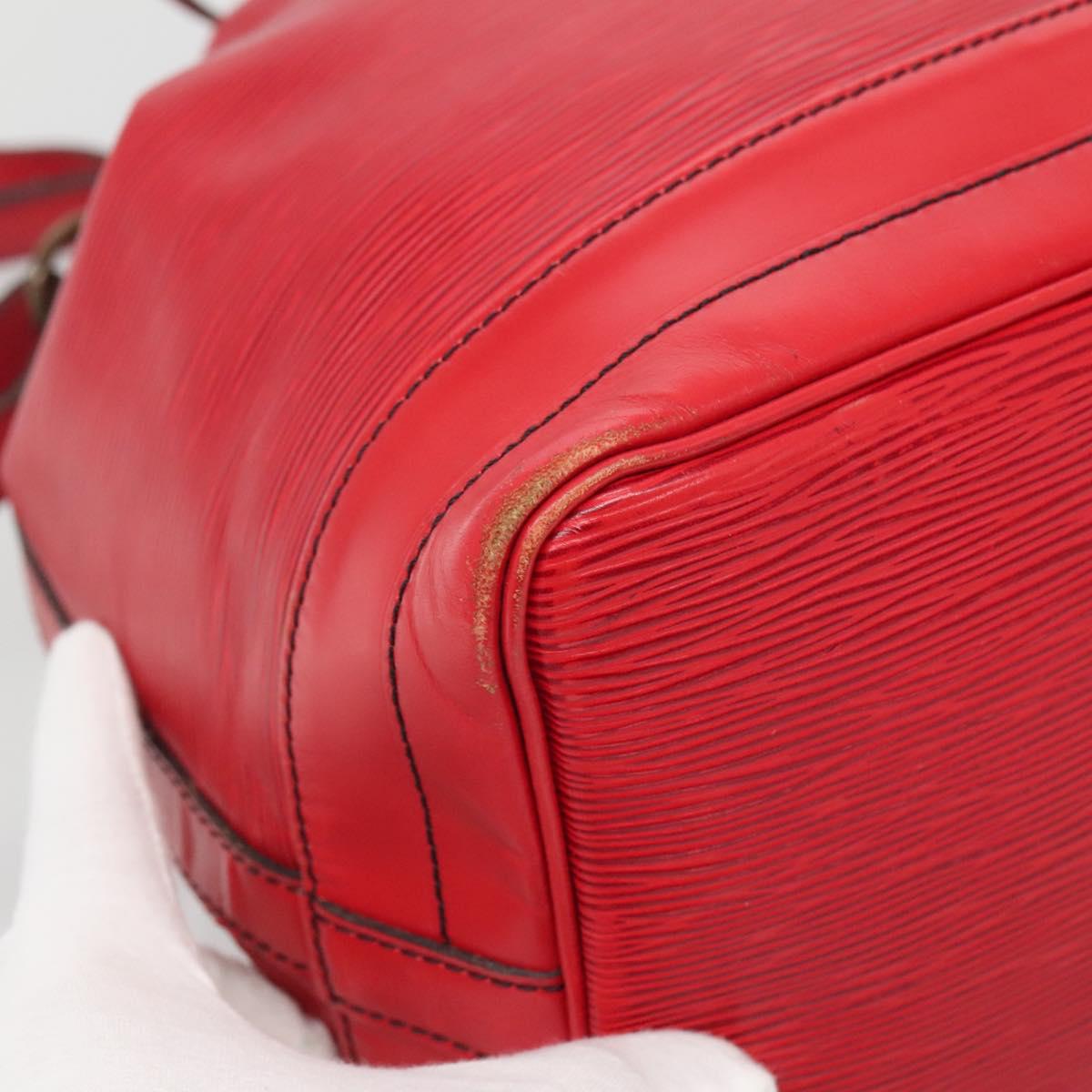 LOUIS VUITTON Epi Noe Shoulder Bag Red M44007 LV Auth ar13738