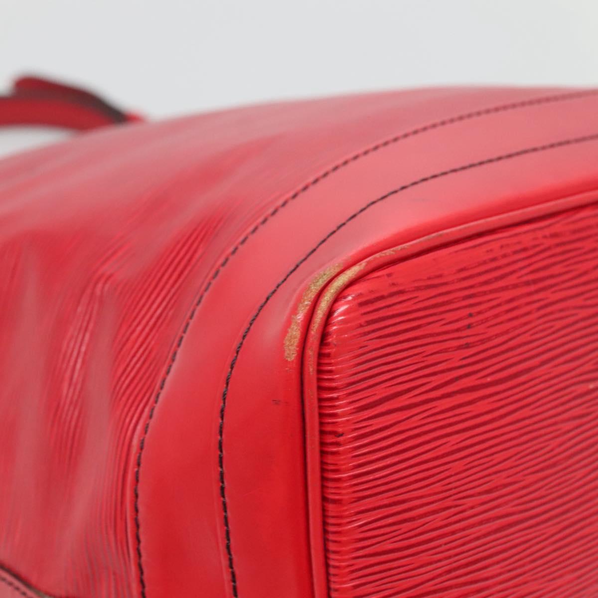 LOUIS VUITTON Epi Noe Shoulder Bag Red M44007 LV Auth ar13738