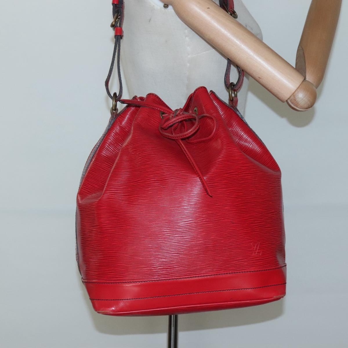 LOUIS VUITTON Epi Noe Shoulder Bag Red M44007 LV Auth ar13738