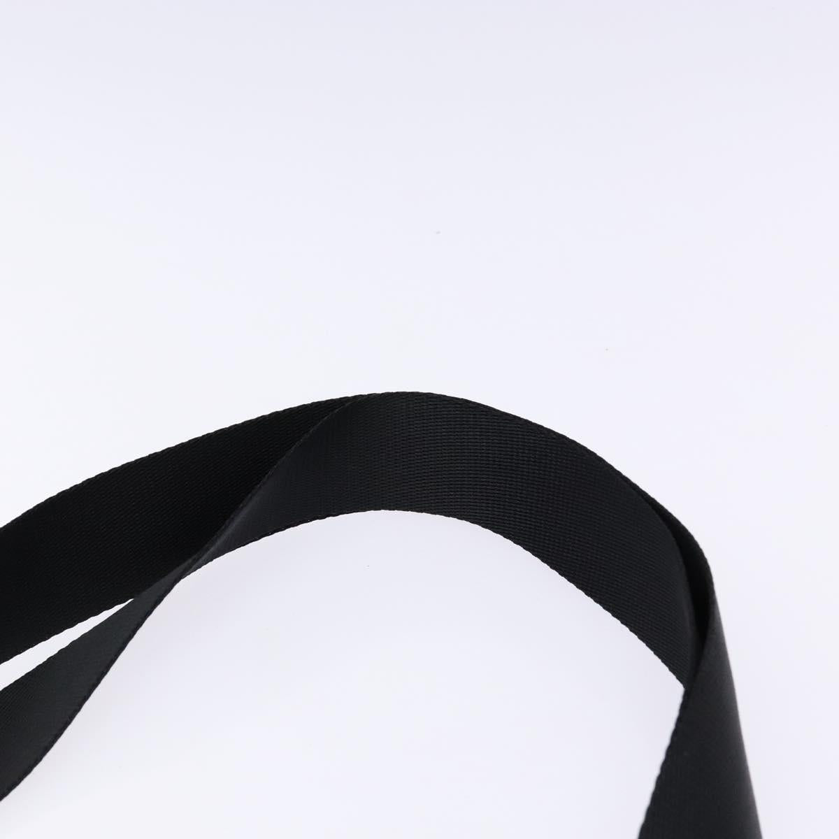 PRADA Shoulder Bag Nylon Black Silver Auth ar13740