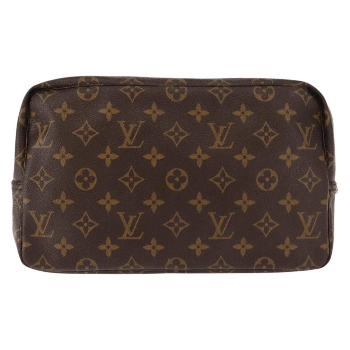 LOUIS VUITTON Monogram Trousse Toilette 28 Clutch Bag M47522 LV Auth ar13749