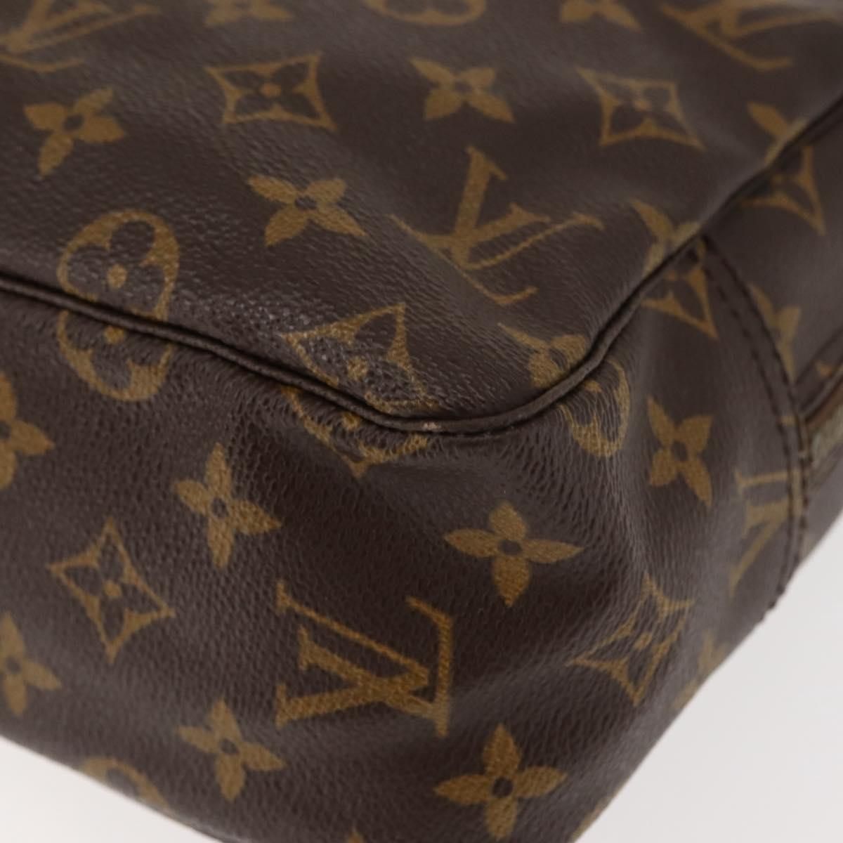 LOUIS VUITTON Monogram Trousse Toilette 28 Clutch Bag M47522 LV Auth ar13749