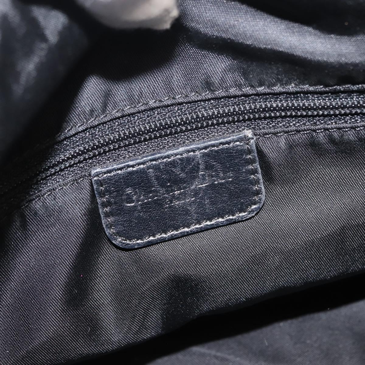 Christian Dior Trotter Canvas Hand Bag Navy Auth ar13752