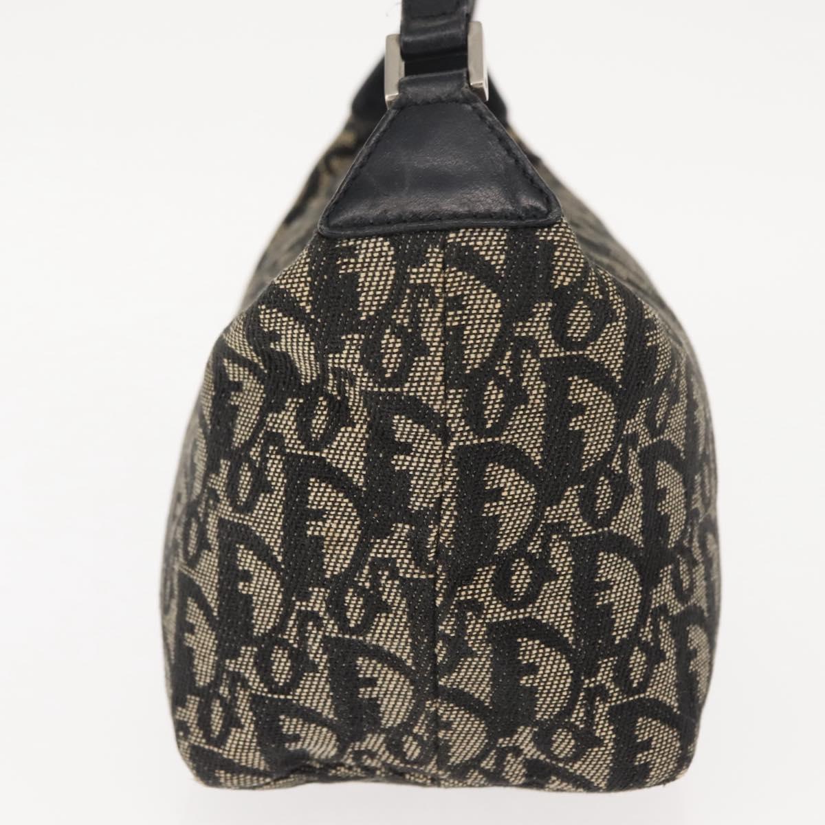 Christian Dior Trotter Canvas Hand Bag Navy Auth ar13752