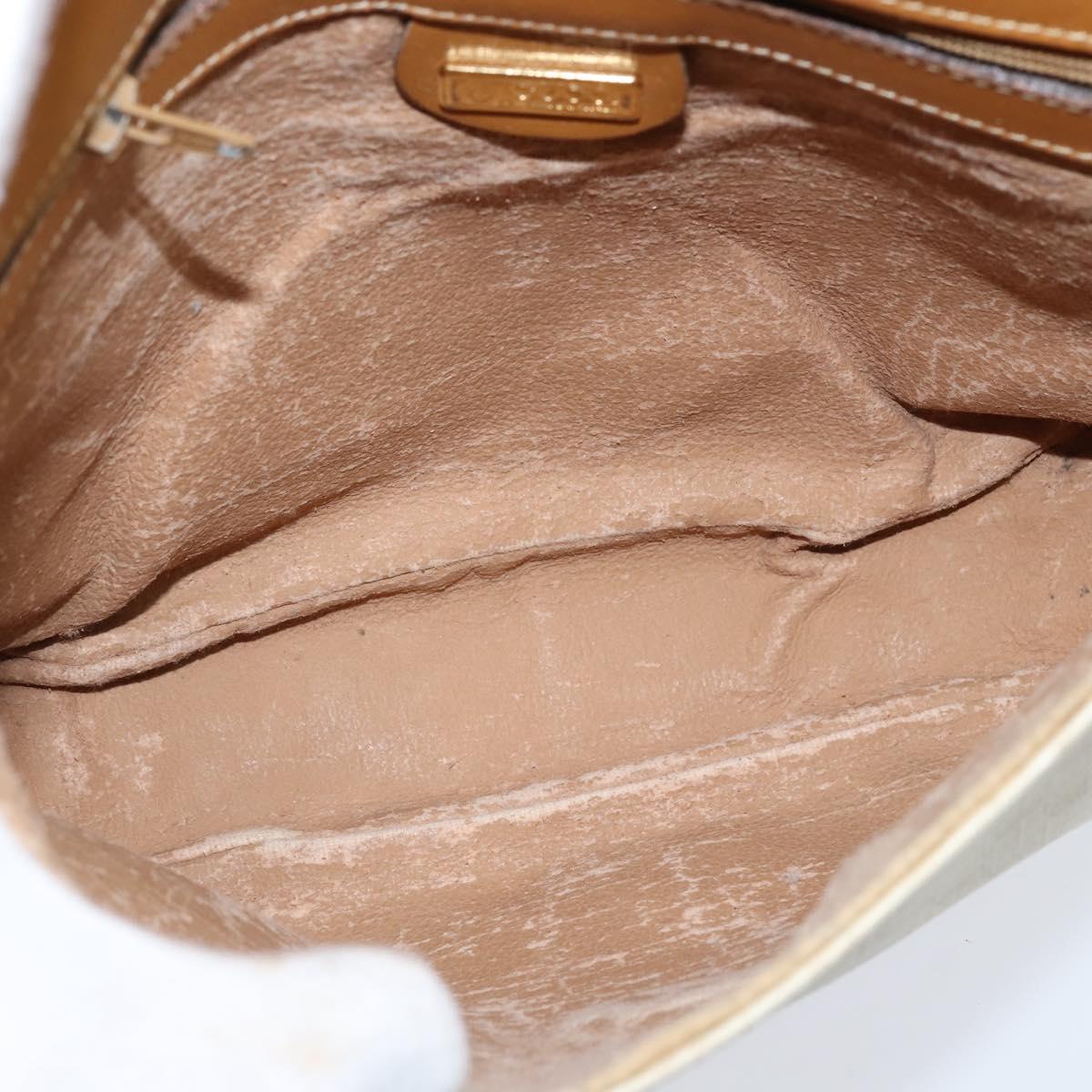 GUCCI Micro GG Supreme Web Sherry Line Bag PVC Beige 001 115 0914 Auth ar13755