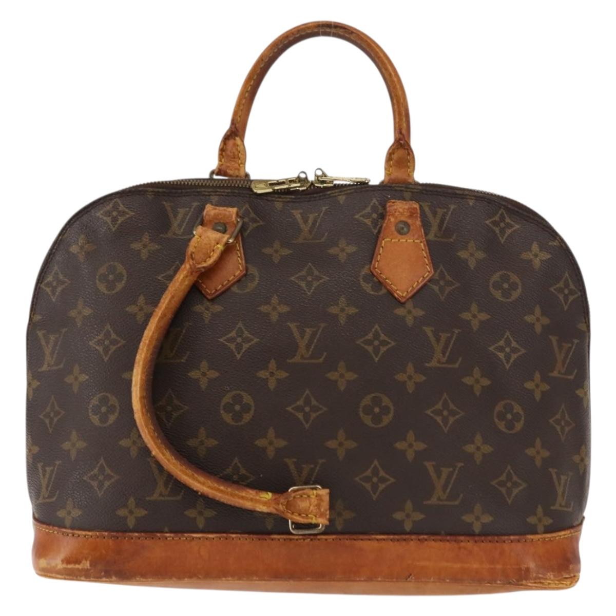 LOUIS VUITTON Monogram Alma Hand Bag M51130 LV Auth ar13761