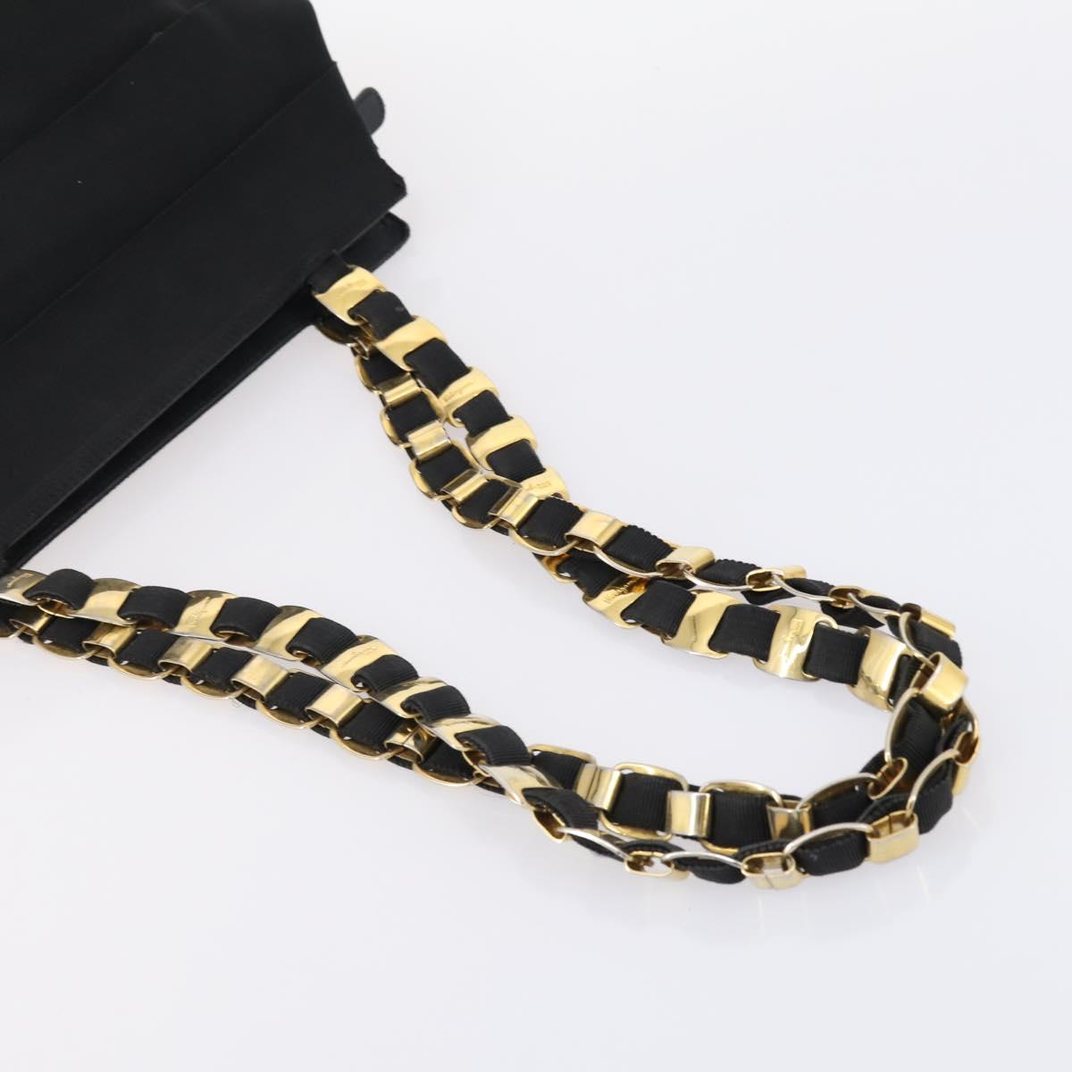 Salvatore Ferragamo Vala Bag Leather Canvas 3Set Black Auth ar13765