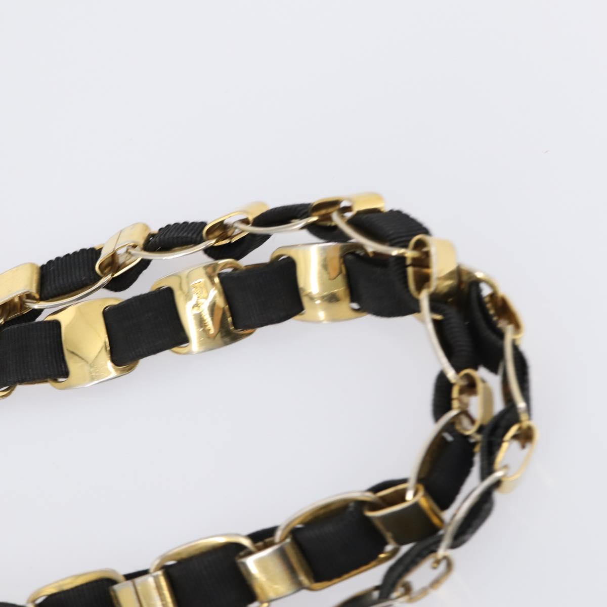 Salvatore Ferragamo Vala Bag Leather Canvas 3Set Black Auth ar13765