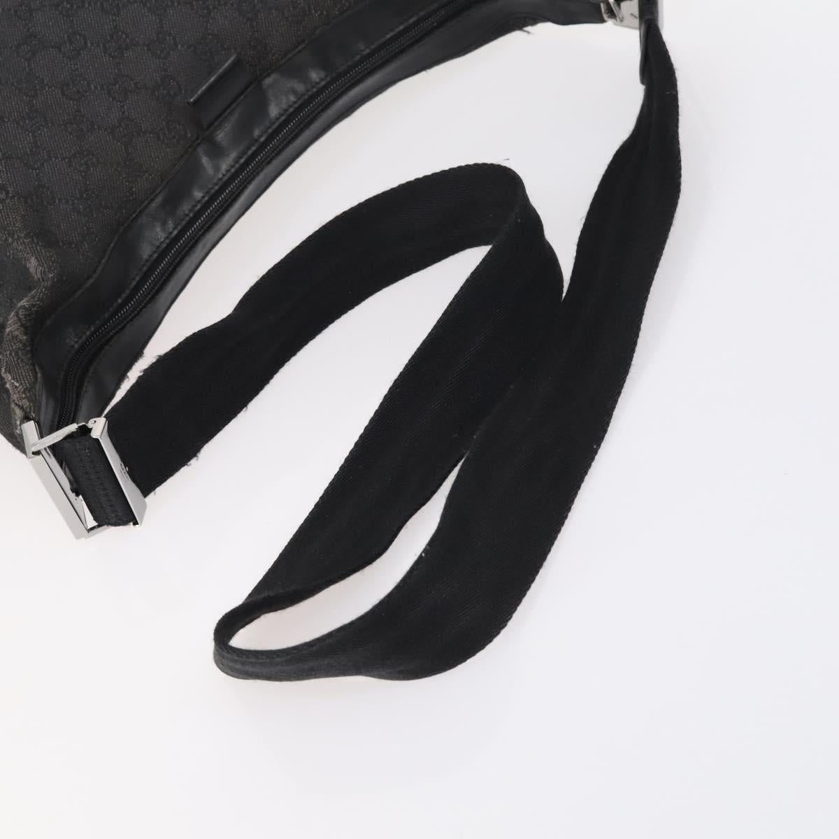 GUCCI GG Canvas Bag Canvas nylon 3Set Black Auth ar13767