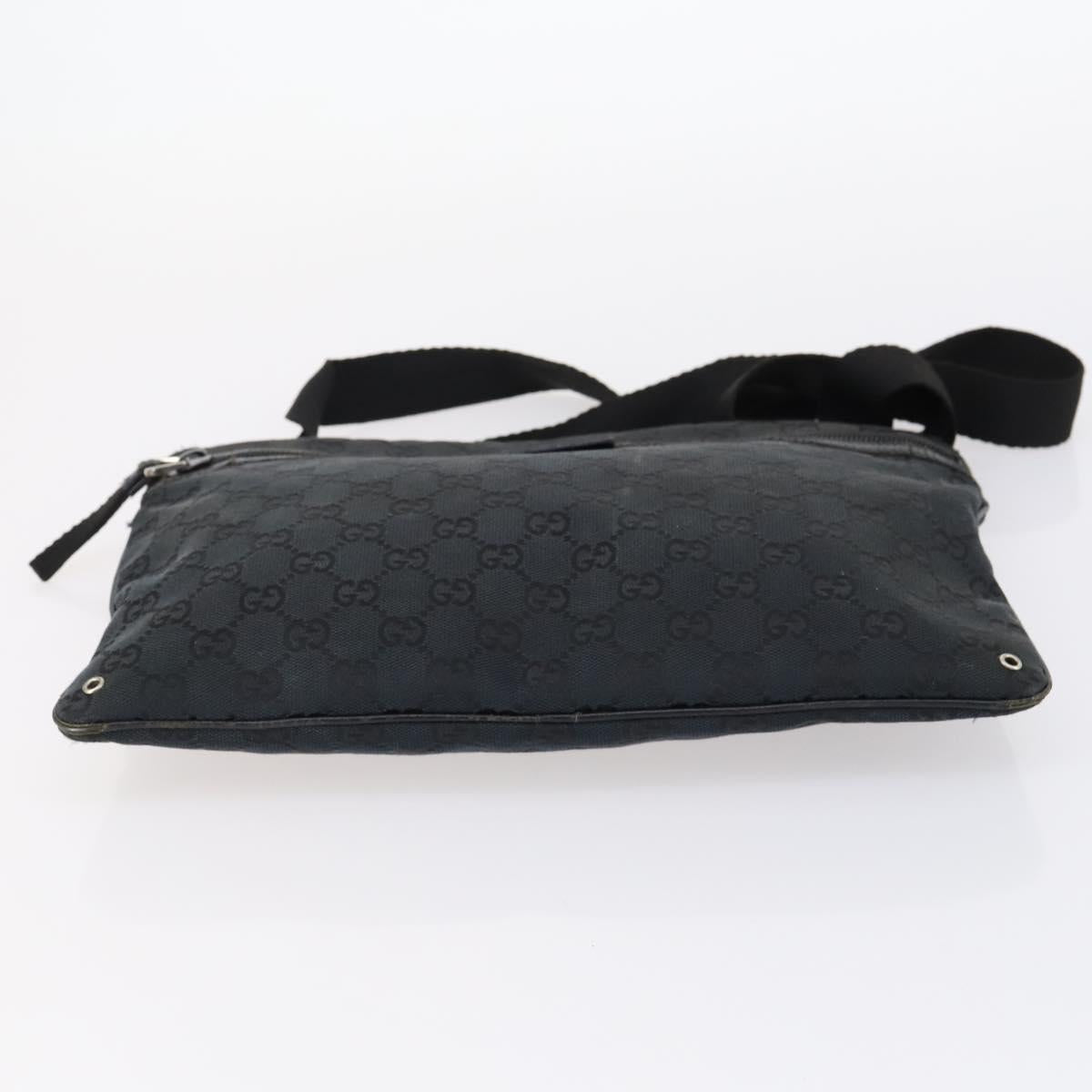 GUCCI GG Canvas Bag Canvas nylon 3Set Black Auth ar13767