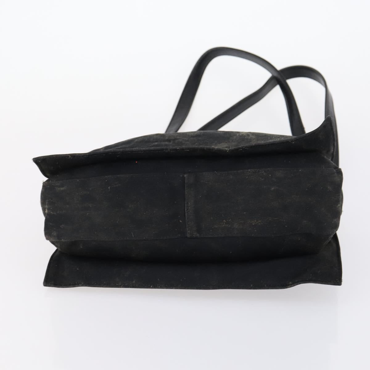 FENDI Pecan Bag Canvas Coated Canvas 3 Set Black Brown Auth ar13768