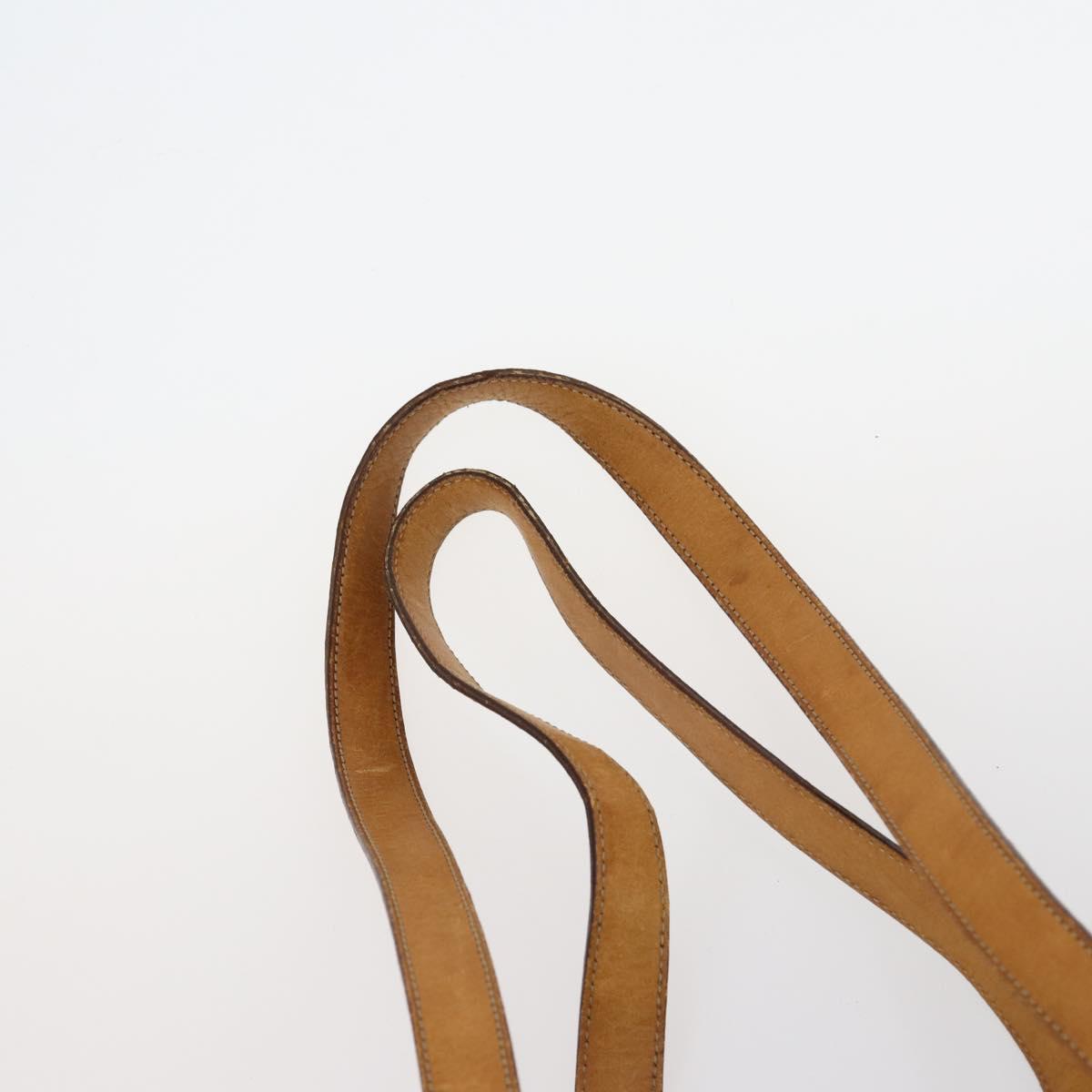 CELINE Macadam C Macadam Bag PVC Suede 4 Set Beige Brown Auth ar13769