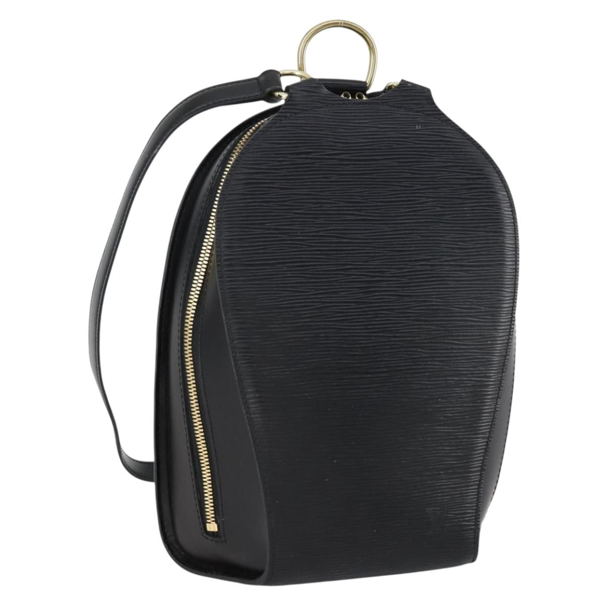 LOUIS VUITTON Epi Mabillon Backpack Black M52232 LV Auth ar13785