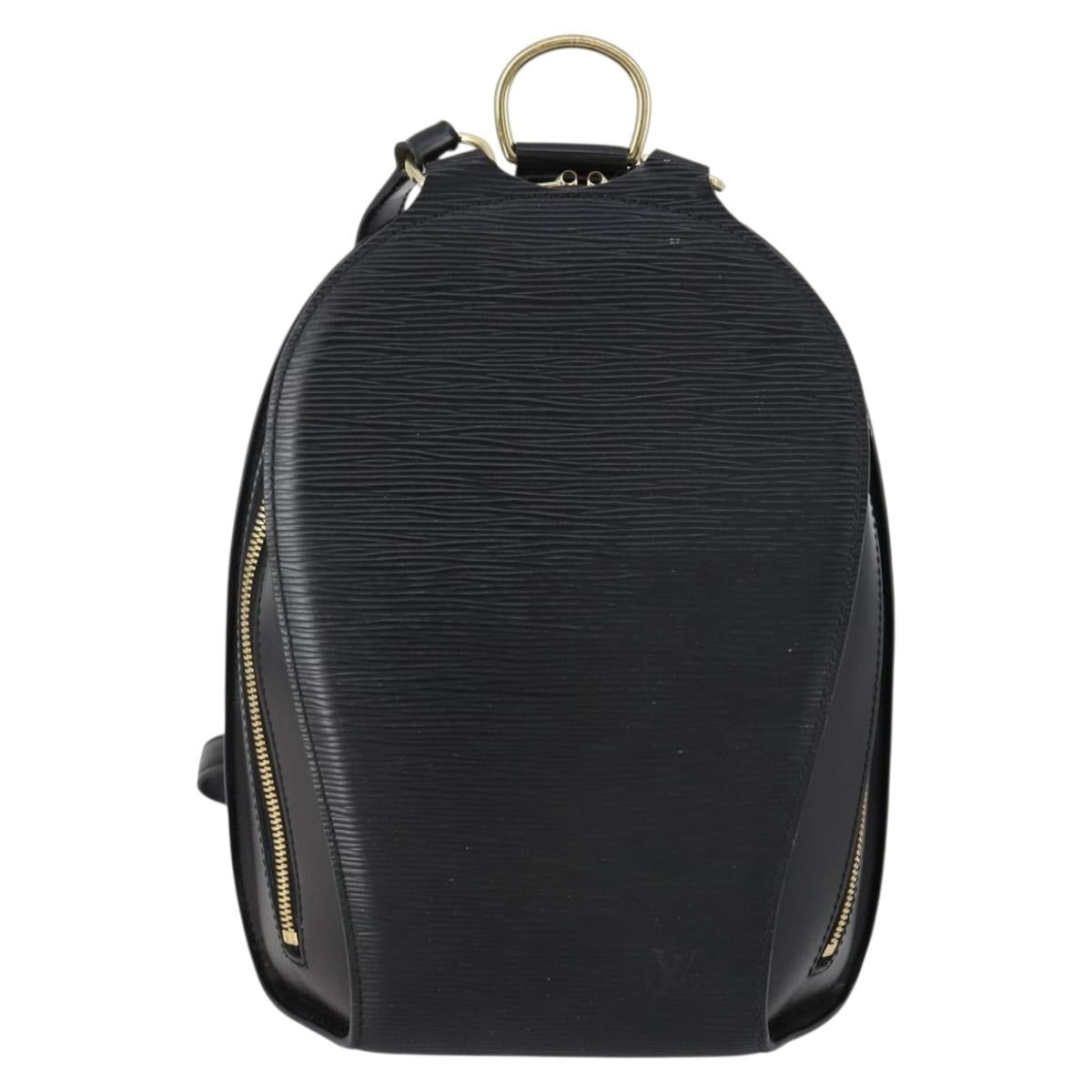 LOUIS VUITTON Epi Mabillon Backpack Black M52232 LV Auth ar13785