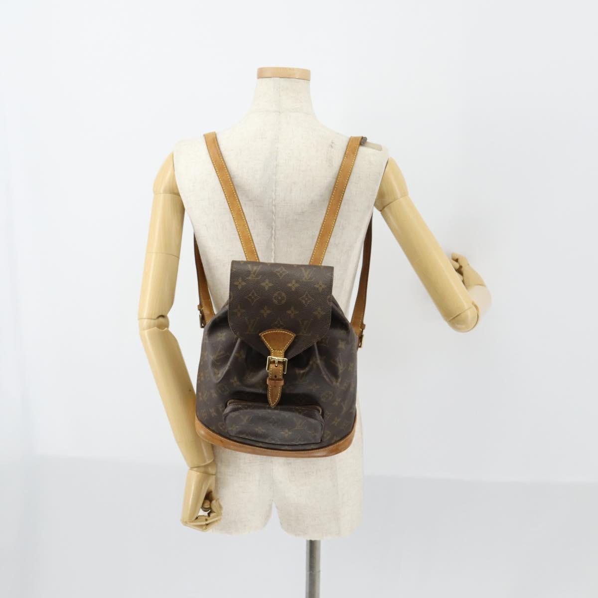 LOUIS VUITTON Monogram Montsouris PM Backpack M51137 LV Auth ar13787