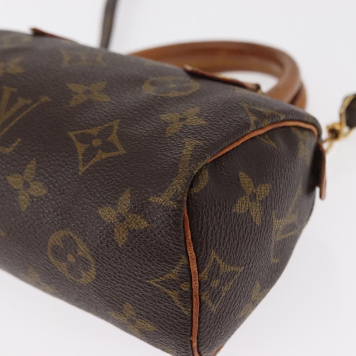 LOUIS VUITTON Monogram Mini Speedy Hand Bag M41534 LV Auth ar13788