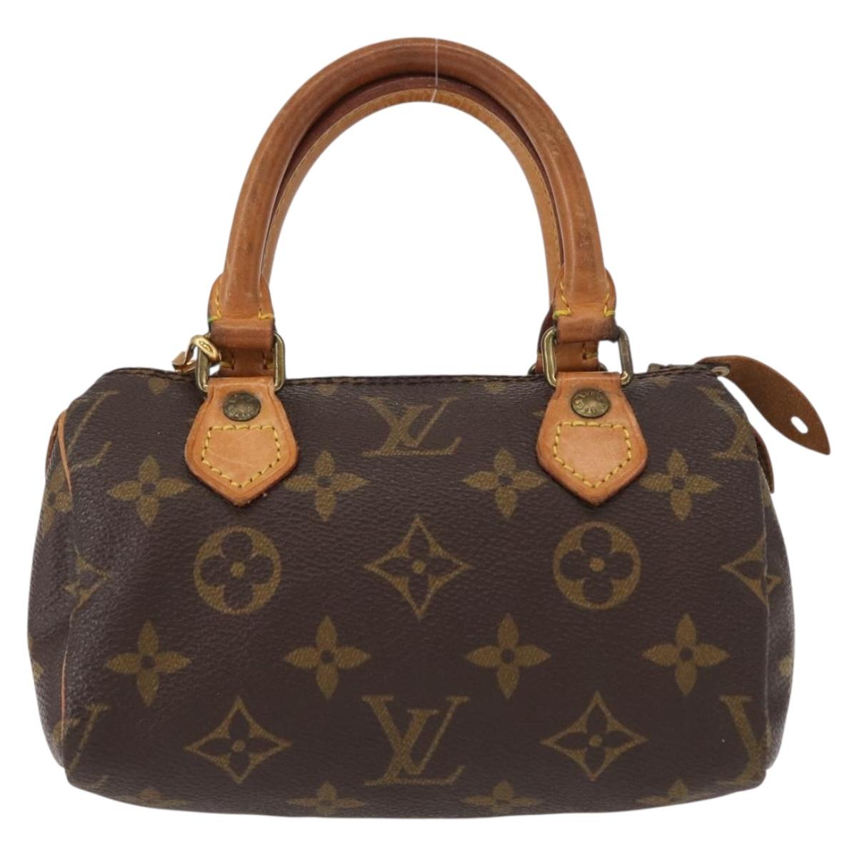 LOUIS VUITTON Monogram Mini Speedy Hand Bag M41534 LV Auth ar13788