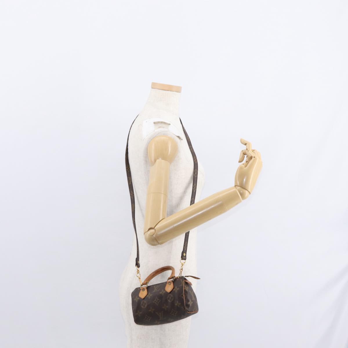 LOUIS VUITTON Monogram Mini Speedy Hand Bag M41534 LV Auth ar13788