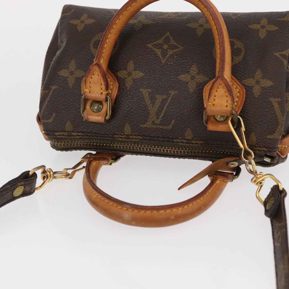 LOUIS VUITTON Monogram Mini Speedy Hand Bag M41534 LV Auth ar13788
