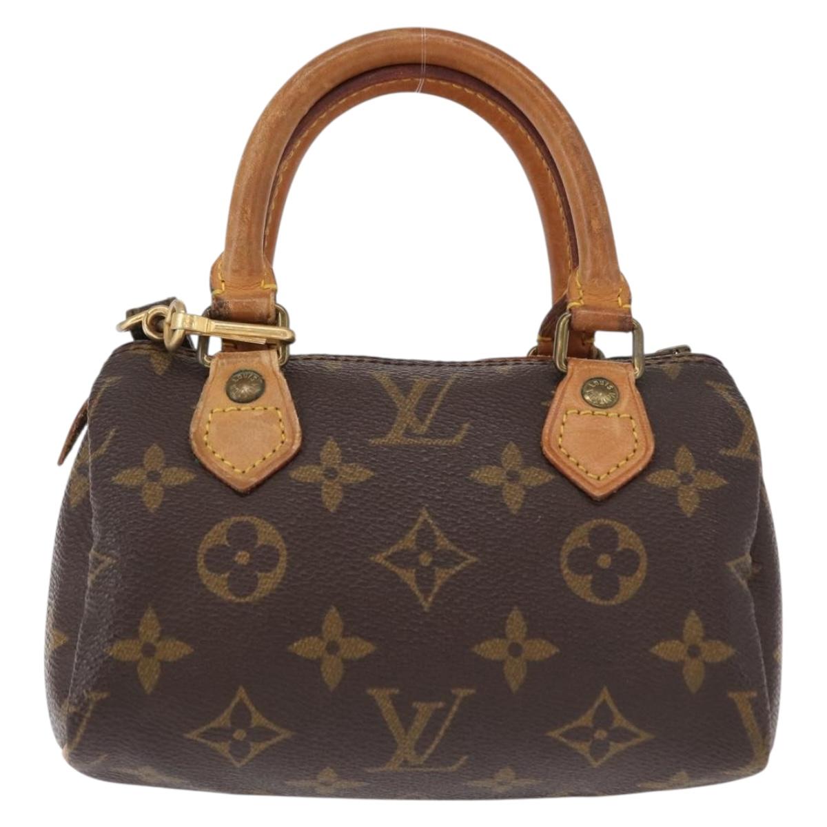 LOUIS VUITTON Monogram Mini Speedy Hand Bag M41534 LV Auth ar13789